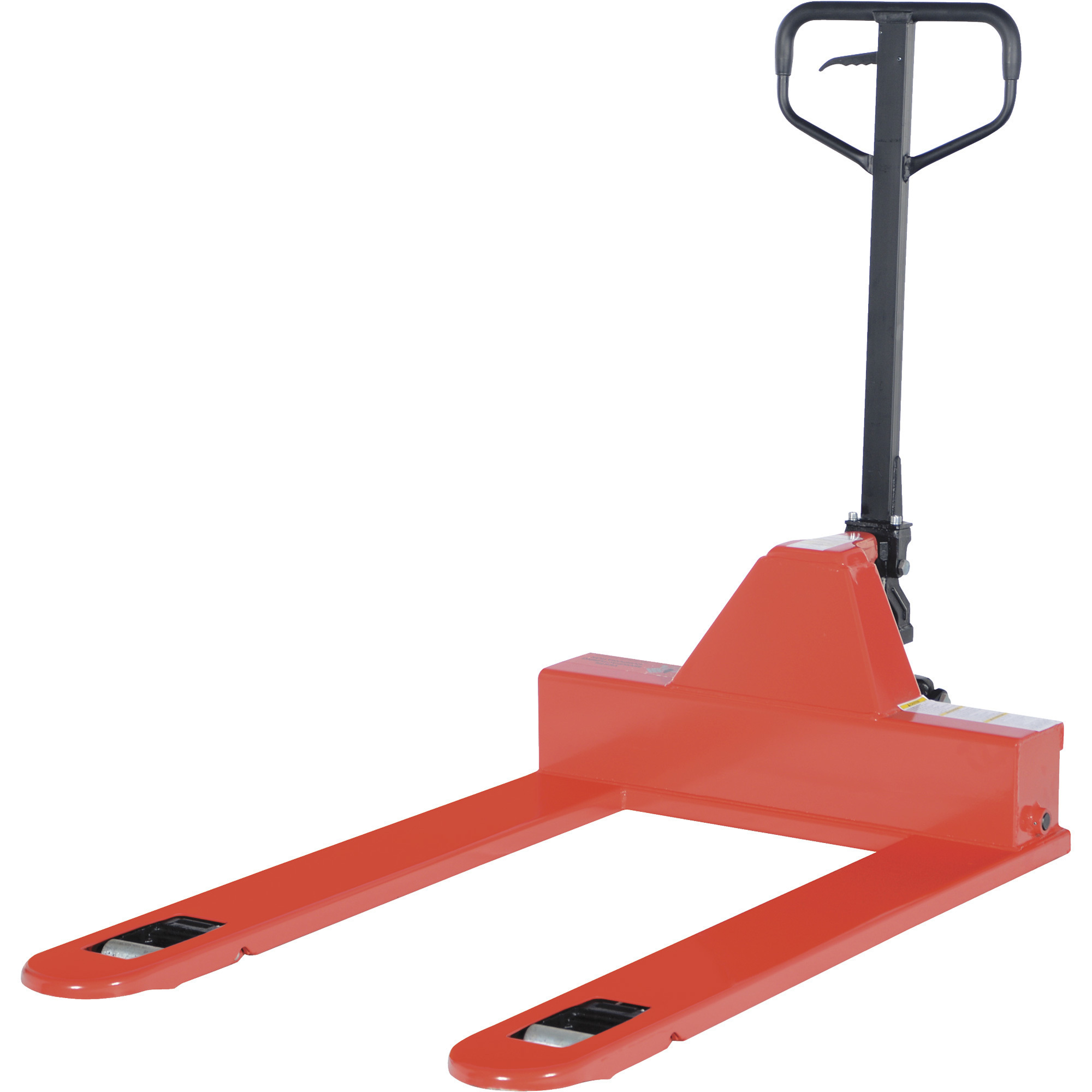 Vestil Low-Profile Pallet Truck - 4000-Lb. Capacity, 33in. x 48in., Steel Frame, Red, Model# PM4-3348_LP
